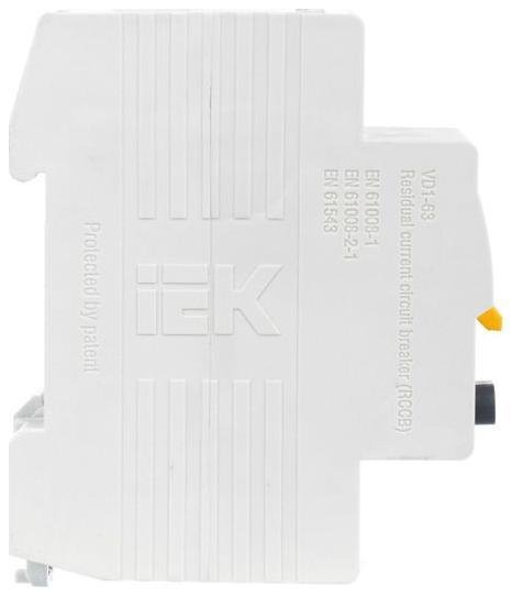 IEK MDV10-2-016-010 Выключатель дифференциального тока (УЗО) 2п 16А 10мА тип AC ВД1-63 KARAT