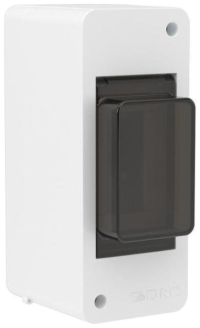 DKC F02W0WD Щиток настенный 2мод. IP41 с тонированной дверцей бел
