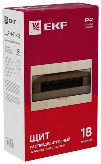 EKF pb40-n-18-light Щит ЩРН-П-18 IP41 светлое дерево PROxima