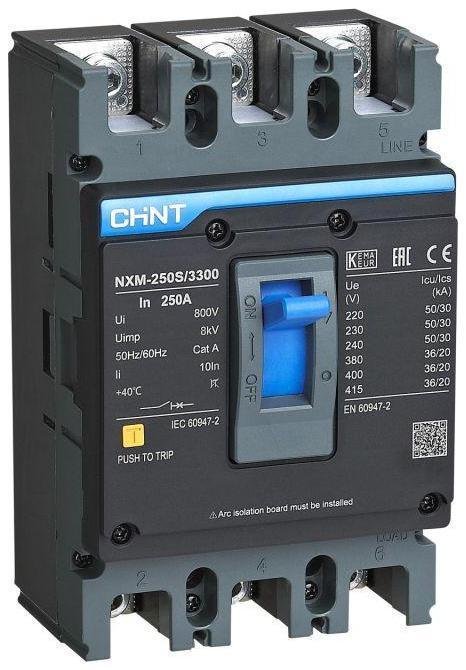 CHINT 131366 Выключатель автоматический 3п 180А 35кА NXM-250S (R)
