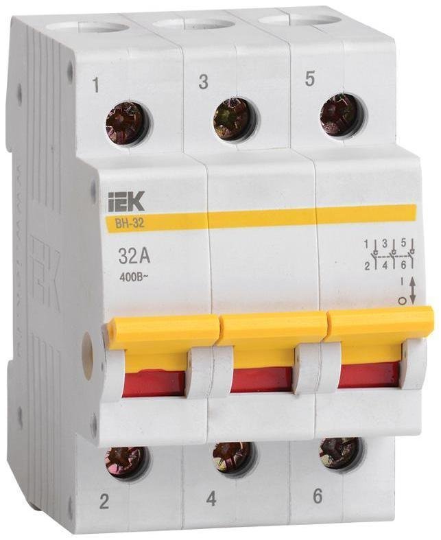 IEK MNV10-3-032 Выключатель нагрузки (мини-рубильник) 3п 32А ВН-32 KARAT