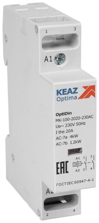 КЭАЗ 321123 Контактор модульный OptiDin MK-100-2020-230AC