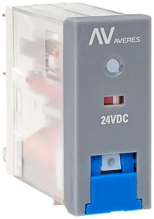 EKF rpat-22-2-24DC Реле промежуточное с кнопкой и мех. индикацией RPAt 22/2 8А 24В DC