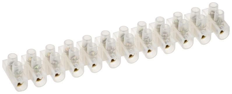 IEK UZV3-010-06 Колодка клеммная ЗВИ-10 2.5-6кв.мм 12 пар