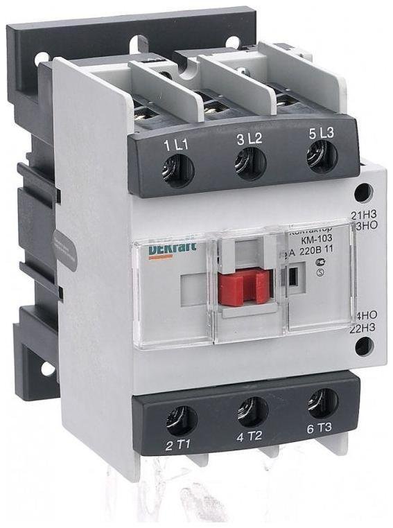 DEKraft 22148DEK Контактор КМ-103 95А кат. 220В AC 1НО+1НЗ AC-3
