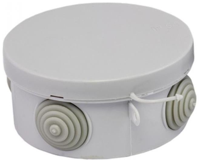 EKF plc-kmr-040-039 Коробка распаячная КМР-040-039 наружная с крышкой 85х40 АБС 4 мембранных ввода IP54