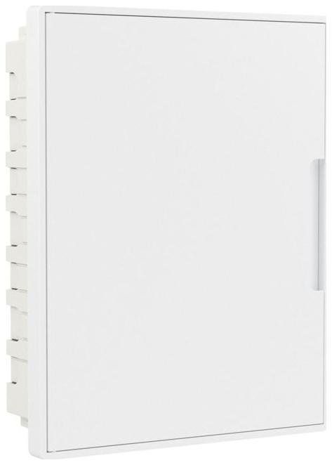 DKC F24B1WW Щиток встраиваемый 24мод. с бел. дверцей с 4 шинами PEN (2шт на 8 отверст. и 2шт на 6 отверст.) бел