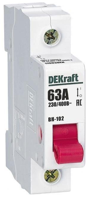 DEKraft 17003DEK Выключатель-разъединитель 1п 63А ВН-102