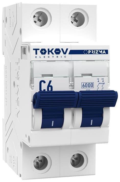 TOKOV electric TKE-PZ60-MCBI-2-6-C Выключатель автоматический модульный 2п C 6А 6кА PRIZMA