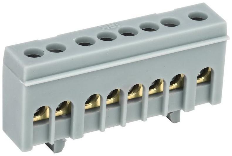 IEK YNN10-69-8KD-K02 Шина L "фаза" в корп. изоляции на DIN-рейку ШНИ-6х9-8-К-Ср