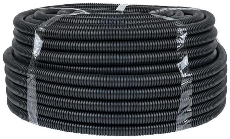 EKF FRHF-25 Труба гофр. FRHF с зондом d25мм (75м) черная Plast PROxima [в упаковке 75, цена за 1 м]