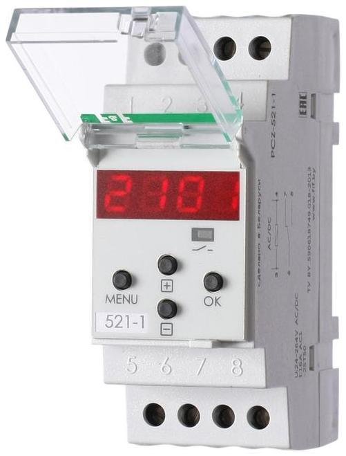 Евроавтоматика F&F EA02.002.010 Реле времени PCZ-521-1 16А 24-264В AC/DC 1п IP20 1 канал-125 пар включ./выключ. суточн./недел. циклы монтаж на DIN-рейке (аналог ТЭ-15) F&F