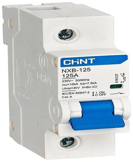 CHINT 816123 Выключатель автоматический модульный 1п C 80А 10кА NXB-125 (R)