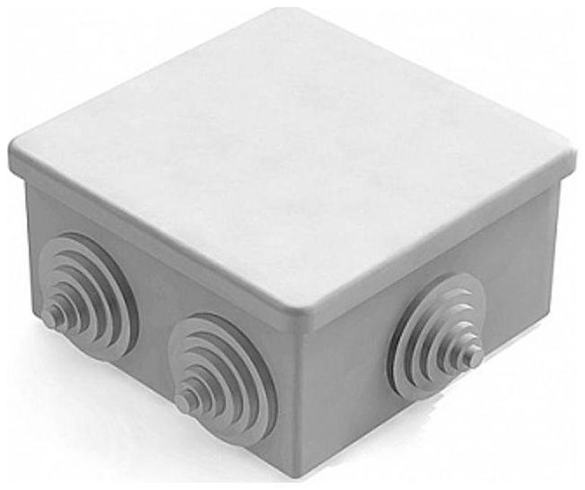 CHINT 8820014 Коробка распаячная для наружного монтажа 100х100х50мм IP55 6 гермовводов с защелк. крышкой