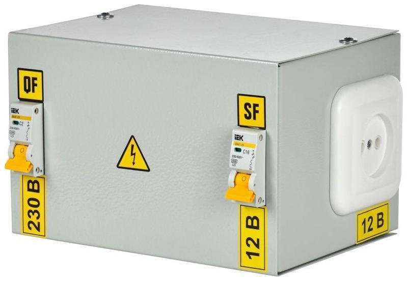 IEK MTT12-012-0250 Ящик с понижающим трансформатором ЯТП 0.25 220/12В (2 авт. выкл.)