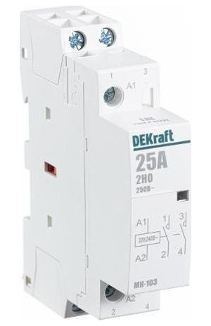 DEKraft 18064DEK Контактор модульный МК-103 2НО 25А 230В