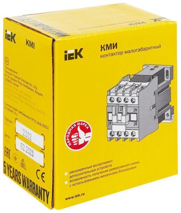 IEK KKM11-012-024-10 Контактор КМИ-11210 12А 24В/АС3 1НО KARAT