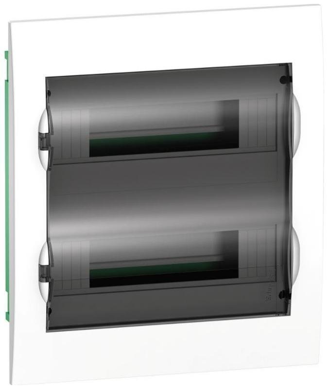 Systeme Electric EZ9E212S2FRU Бокс встраиваемый СП City9 Box 2 ряда 24мод. с прозр. дверцей SE