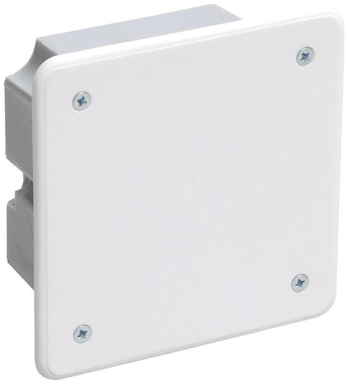 IEK UKG11-092-092-040-M Коробка распаячная СП 92х92х45 КМ41021 для полых стен (с саморезами метал. лапки. с крышкой)