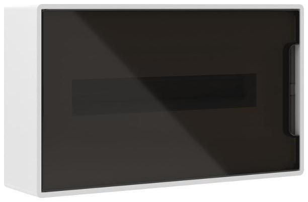 DKC F18W1WD Щиток настенный 18мод. IP41 с тонированной дверцей с 2 шинами PEN на 8+10 отверст. бел