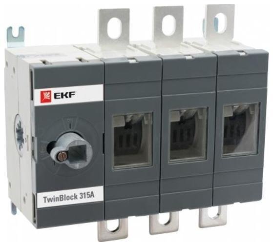 EKF tb-s-315-3p Рубильник 3п 315А без рукоятки управления TwinBlock PROxima