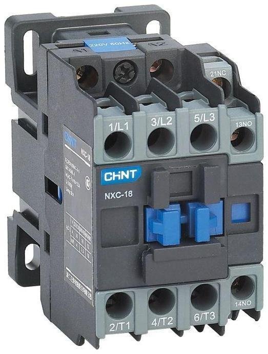 CHINT 836904 Контактор NXC-18 18А кат. 220В AC 1НО+1НЗ AC-3 (R)