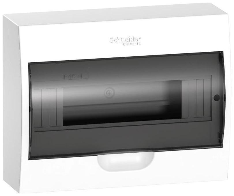 Systeme Electric EZ9E112S2SRU Бокс навесной ОП City9 Box 1 ряд 12мод. с прозр. дверцей SE