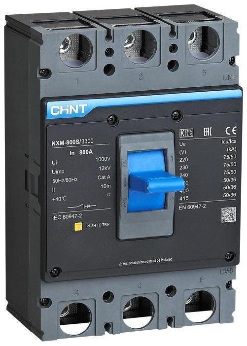 CHINT 131376 Выключатель автоматический 3п 800А 50кА NXM-800S (R)