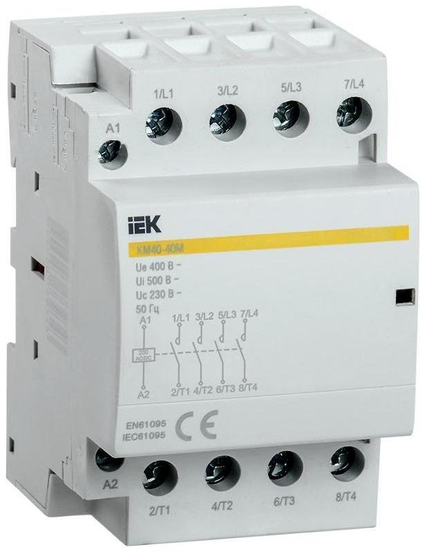 IEK MKK21-40-40 Контактор модульный КМ40-40М AC/DC KARAT