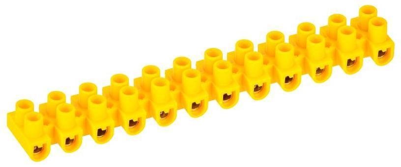 IEK UZV7-005-04 Колодка клеммная ЗВИ-5 н/г 1.5-4.0кв.мм 12 пар желт