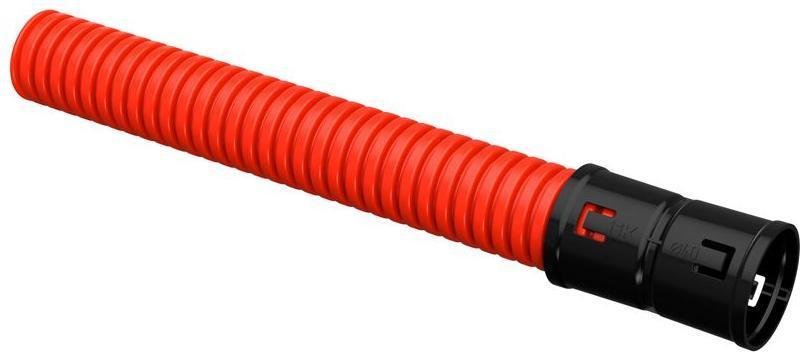 IEK CTG12-040-K04-050-R Труба двустенная гофрированная ПНД 40мм красный [в упаковке 50, цена за 1 м]