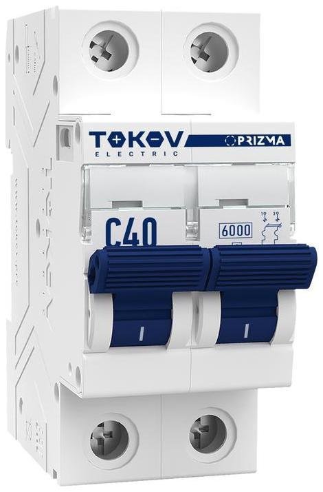 TOKOV electric TKE-PZ60-MCBI-2-40-C Выключатель автоматический модульный 2п C 40А 6кА PRIZMA