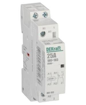 DEKraft 18065DEK Контактор модульный МК-103 1НО+1НЗ 25А 230В