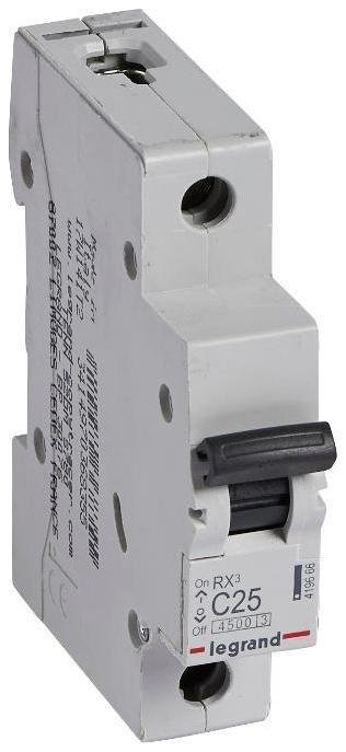 Legrand 419666 Выключатель автоматический модульный 1п C 25А 4.5кА RX3 ИЭК Leg