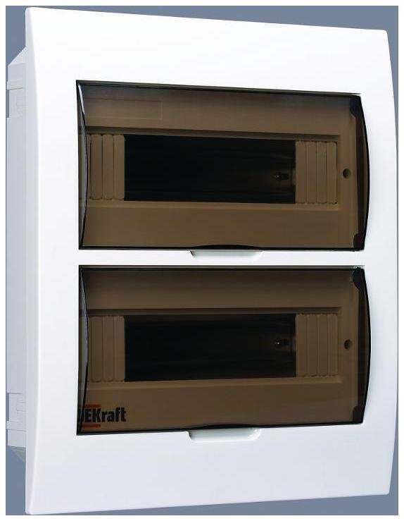 DEKraft 31006DEK Корпус встраиваемый ЩРВ-П-24 35х30х10 24мод. IP41 пластик