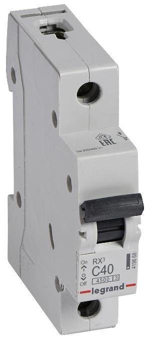 Legrand 419668 Выключатель автоматический модульный 1п C 40А 4.5кА RX3 ИЭК Leg
