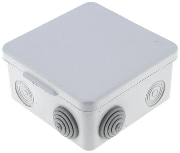 EKF plc-kmr-030-014 Коробка распределительная КМР-030-014 100х100х50 IP55 с крышкой для прямого монтажа 10 мембранных вводов сер