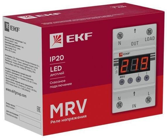 EKF MRV-63A Реле напряжения с дисплеем MRV 63А PROxima
