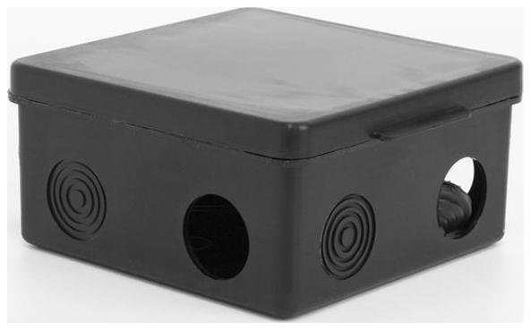 TOKOV electric TKE-KR-100-100-50-C05 Коробка распределительная ОП 100х100х50мм 7 каб. вводов IP54 черн