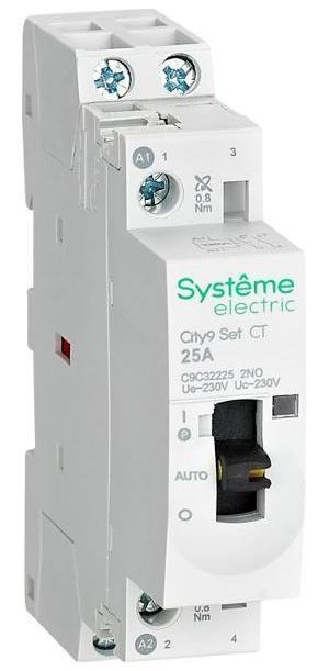 Systeme Electric C9C32225 Контактор 2п City9 Set 2НО 25А AC 230В-230В SE