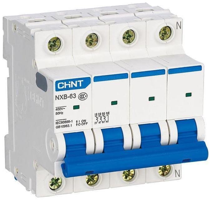 CHINT 296908 Выключатель автоматический модульный 4п C 32А 4.5кА NXB-63S (R)