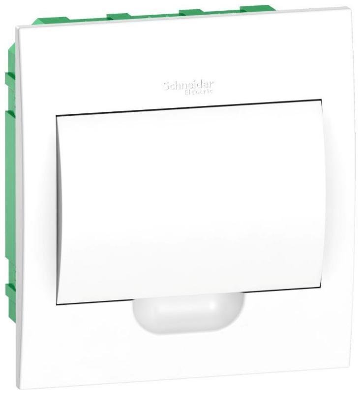 Systeme Electric EZ9E108P2FRU Бокс встраиваемый СП City9 Box 1 ряд 8мод IP40 IK07 63А 2 клеммы с бел. дверцей SE