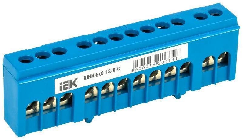 IEK YNN10-69-12KD-K07 Шина нулевая в корп. изол. на DIN-рейку ШНИ-6х9-12-К-С