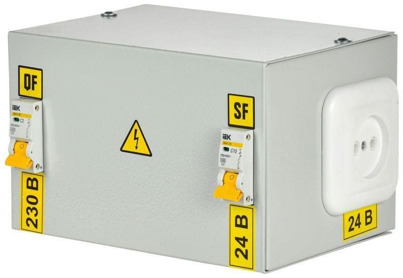 IEK MTT12-024-0250 Ящик с понижающим трансформатором ЯТП 0.25 230/24В (2 авт. выкл.)