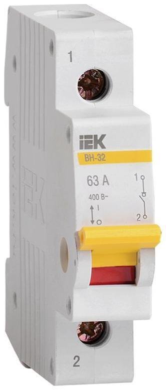 IEK MNV10-1-063 Выключатель нагрузки (мини-рубильник) 1п 63А ВН-32 KARAT