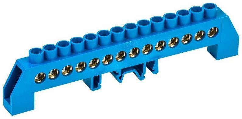 IEK YNN10-812-14DP-K07 Шина нулевая в комб. DIN-изол. "Стойка" ШНИ-8х12-14-КС-С