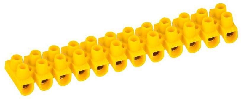 IEK UZV7-003-04 Колодка клеммная ЗВИ-3 н/г 1.0-2.5кв.мм 12 пар желт