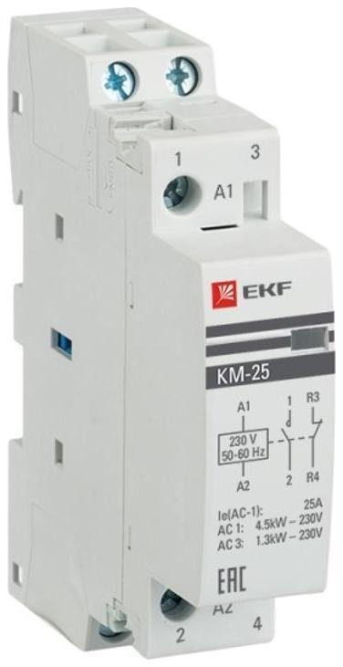 EKF km-1-25-11 Контактор модульный КМ 25А NО+NC (1 мод.)