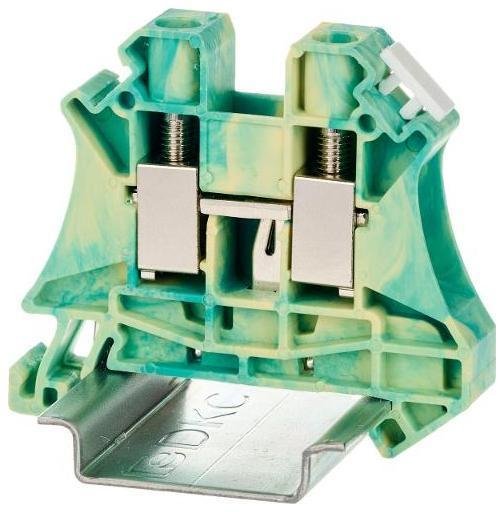 DKC TUR-10-PE Клемма заземления винтовой зажим 2 точки подключения 10кв.мм