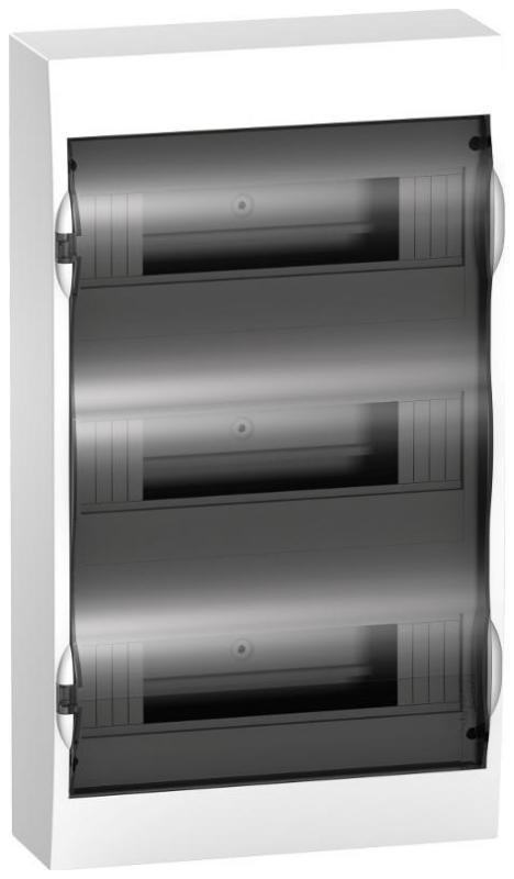 Systeme Electric EZ9E312S2SRU Бокс навесной ОП City9 Box 3 ряда 36мод. с прозр. дверцей SE